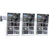 Broschyrhållare för vägg, aluminiumlist med 3 st. M65 akrylhållare #1